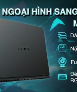 Alternative view of Laptop HP Gaming OMEN 16 xf0071AX - 8W946PA (R7 7840HS, 32GB, 1TB, RTX 4060 8GB, QHD 240Hz, Win11)